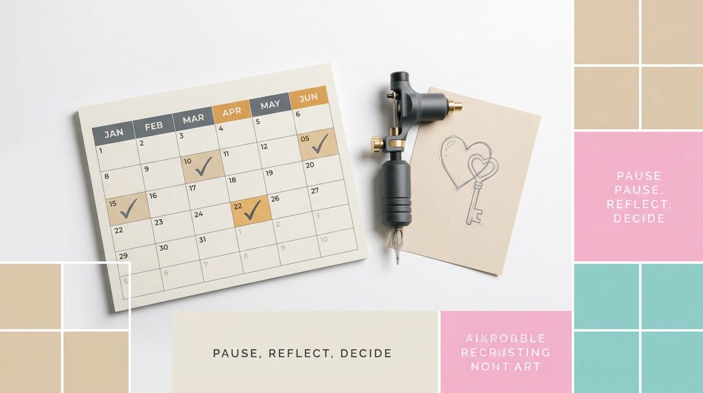 6-month waiting period checklist before getting a couple tattoo — avoiding relationship tattoo regret