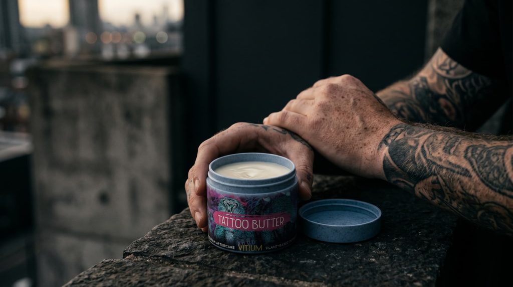 Seasonal tattoo care guide — summer sun protection and winter moisturising for vibrant ink